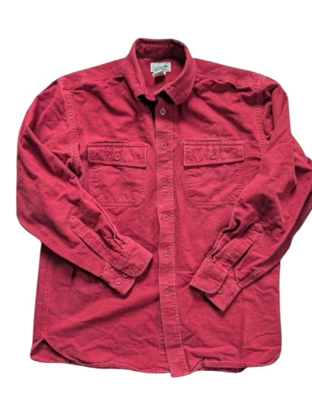 Classic L.L.Bean Red Flannel Button-down Shirt